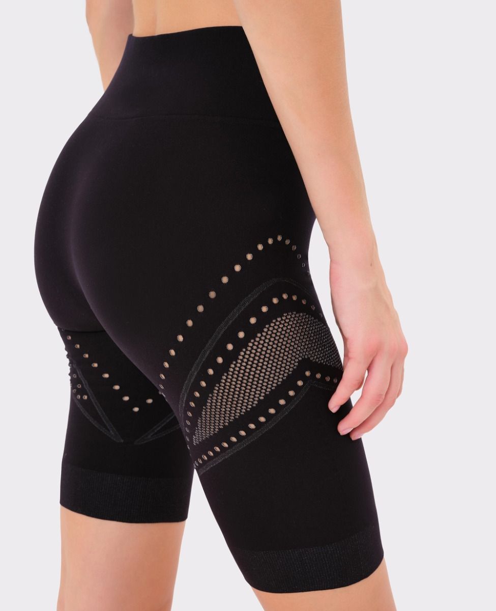 main product photo Seamless Biker Shorts Black