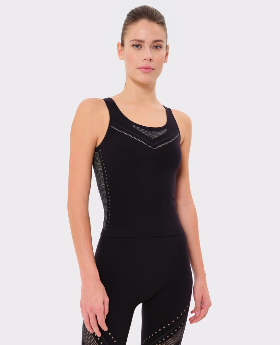Seamless Tank Top Black