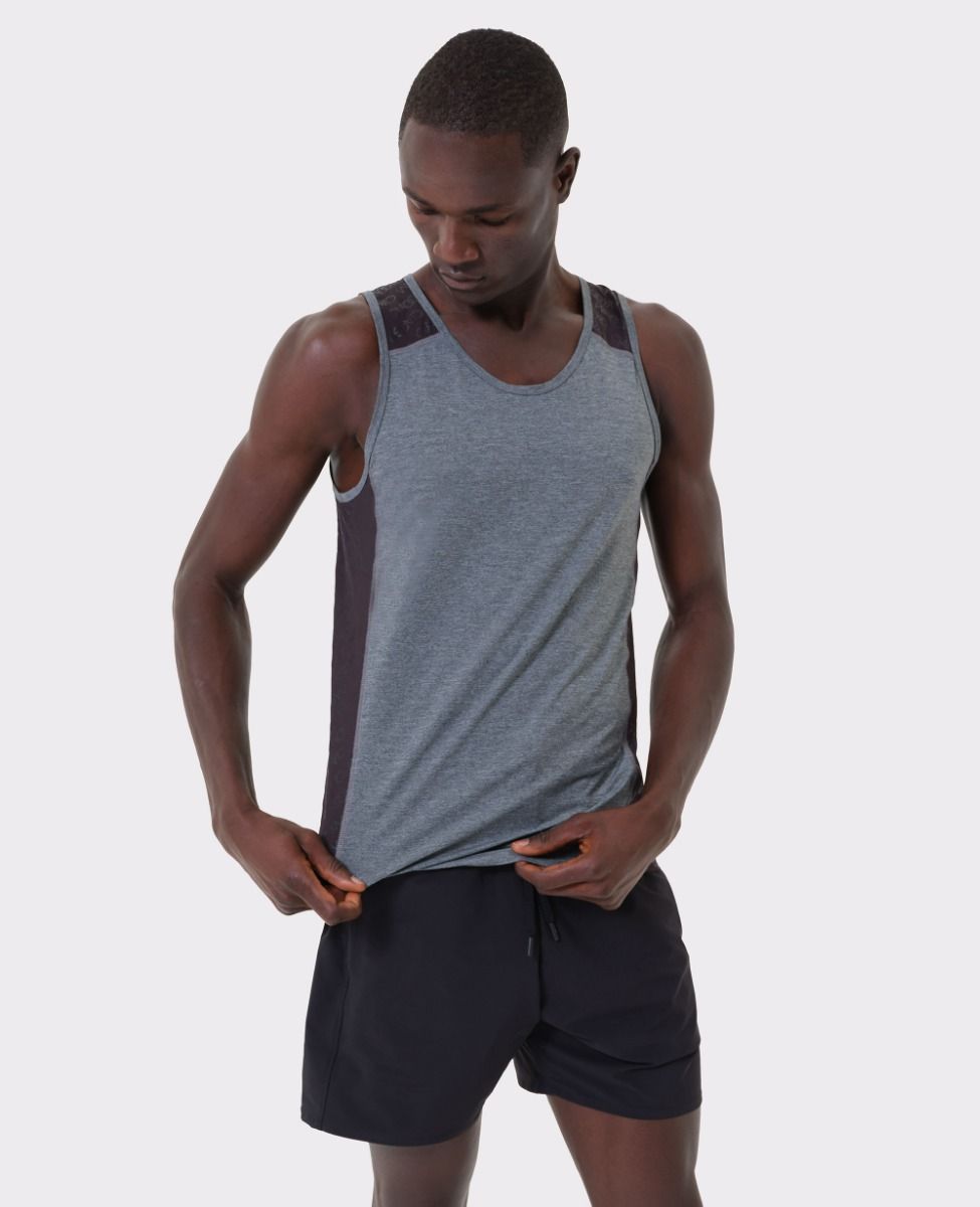 All Over Me Tank Top Grey