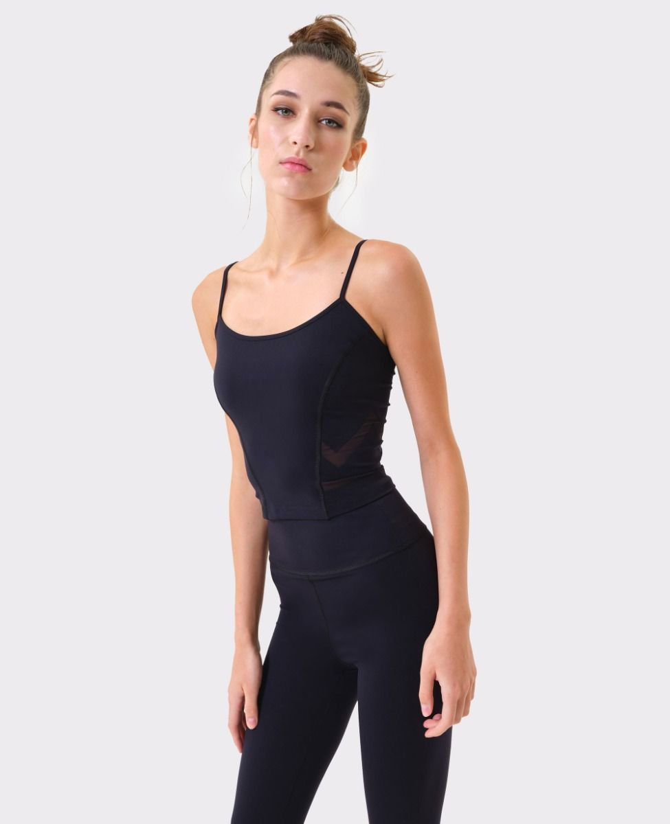 Essential Crop Top Nero