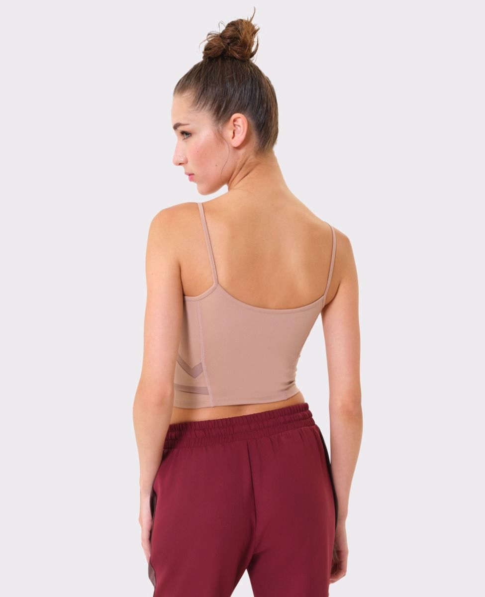 main product photo Essential Crop Top Warm Taupe