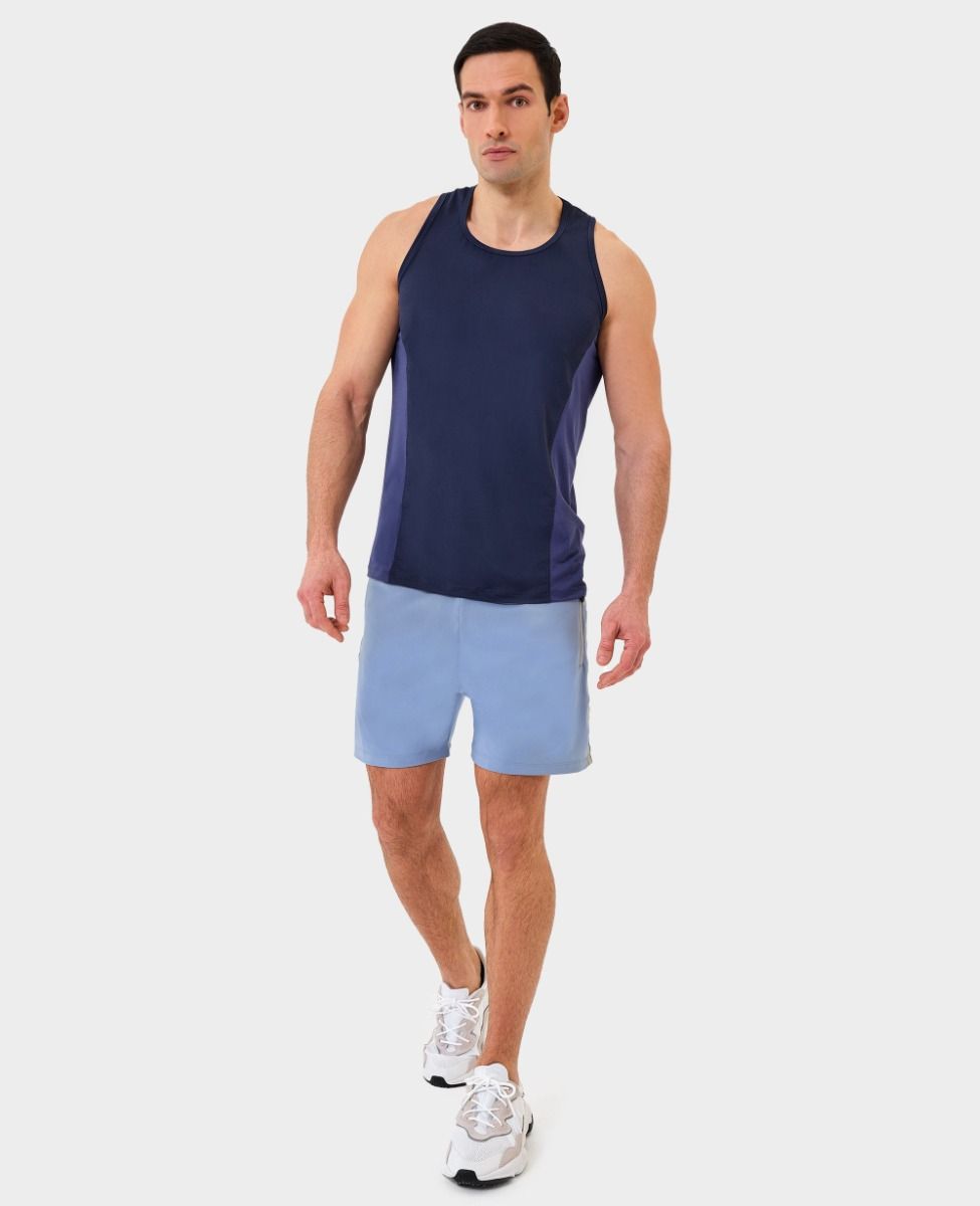 main product photo Essential Glow Tank Top Deep blue