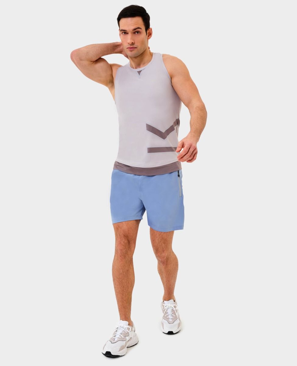 main product photo Essential Glow Shorts Light blue