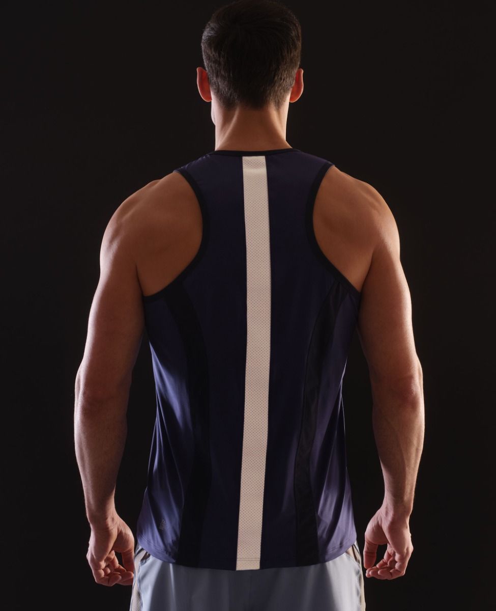 main product photo Essential Glow Tank Top Deep blue