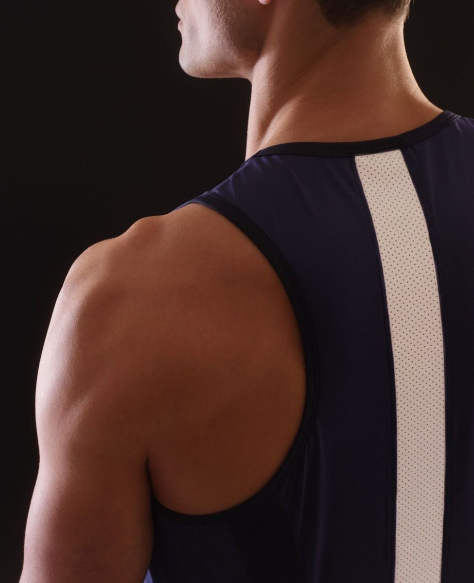 main product photo Essential Glow Tank Top Deep blue