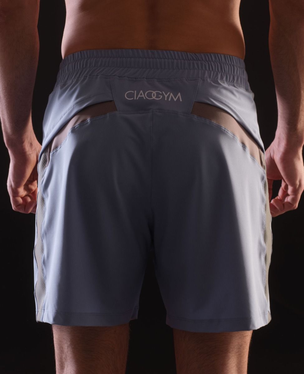 main product photo Essential Glow Shorts Light blue