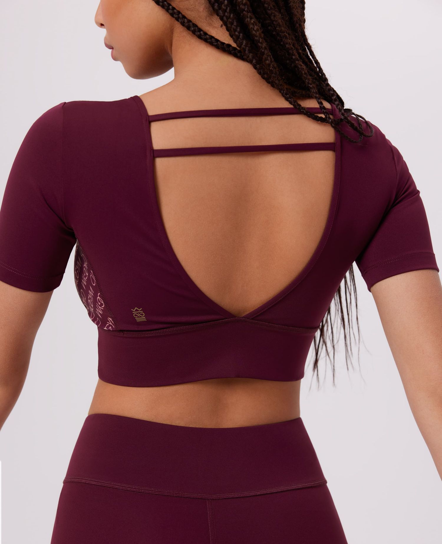 main product photo All Over Me Cropped Top Bordeaux