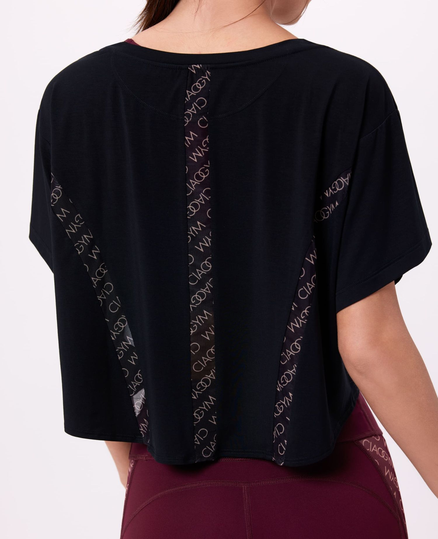 main product photo All Over Me Cropped T-shirt Black