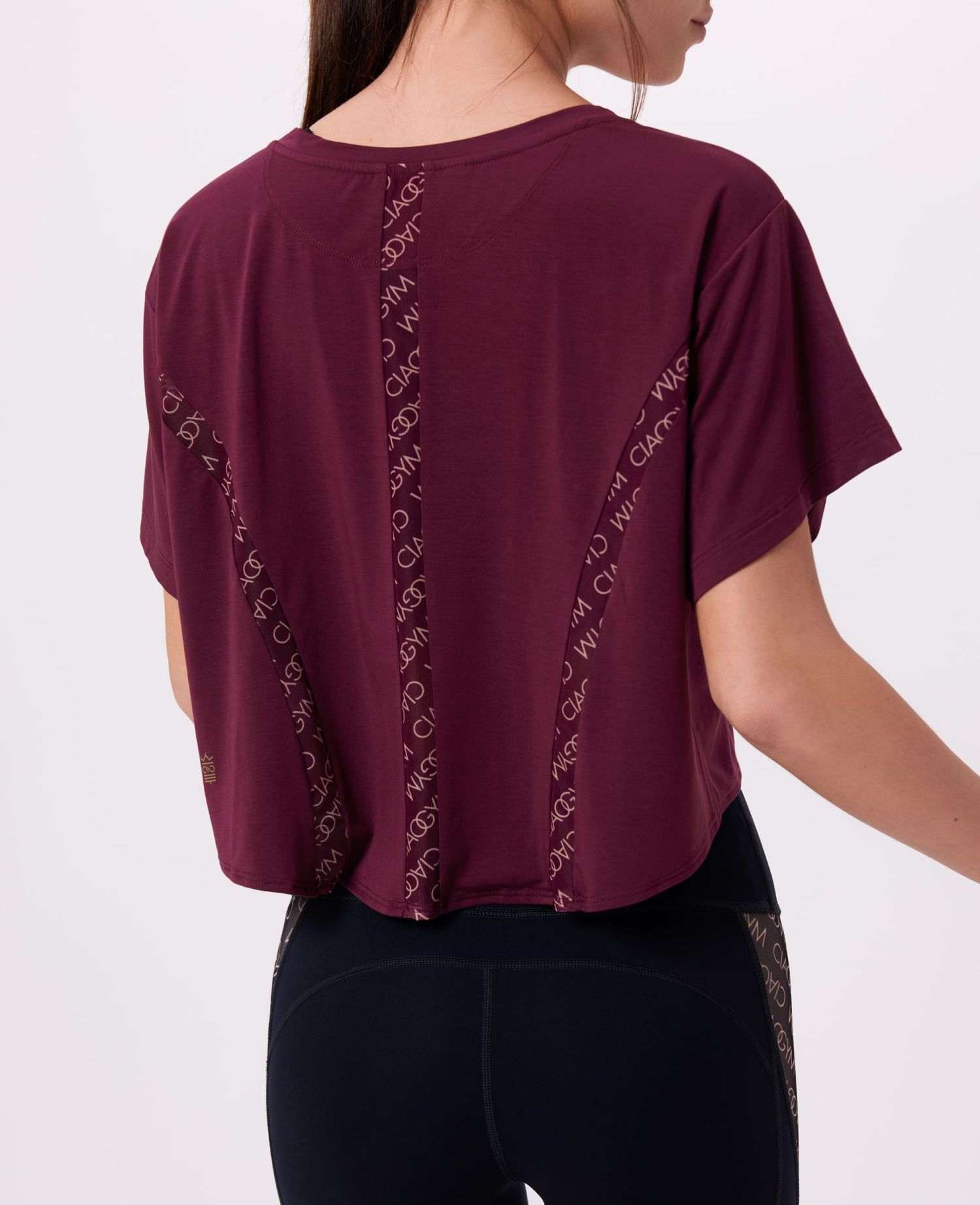 main product photo All Over Me Cropped T-shirt Bordeaux