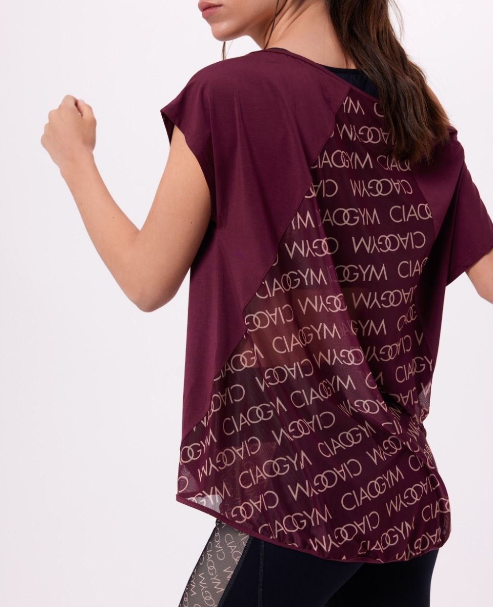 main product photo All Over Me Maxi T-shirt Bordeaux