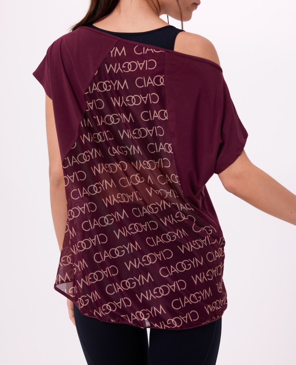 main product photo All Over Me Maxi T-shirt Bordeaux
