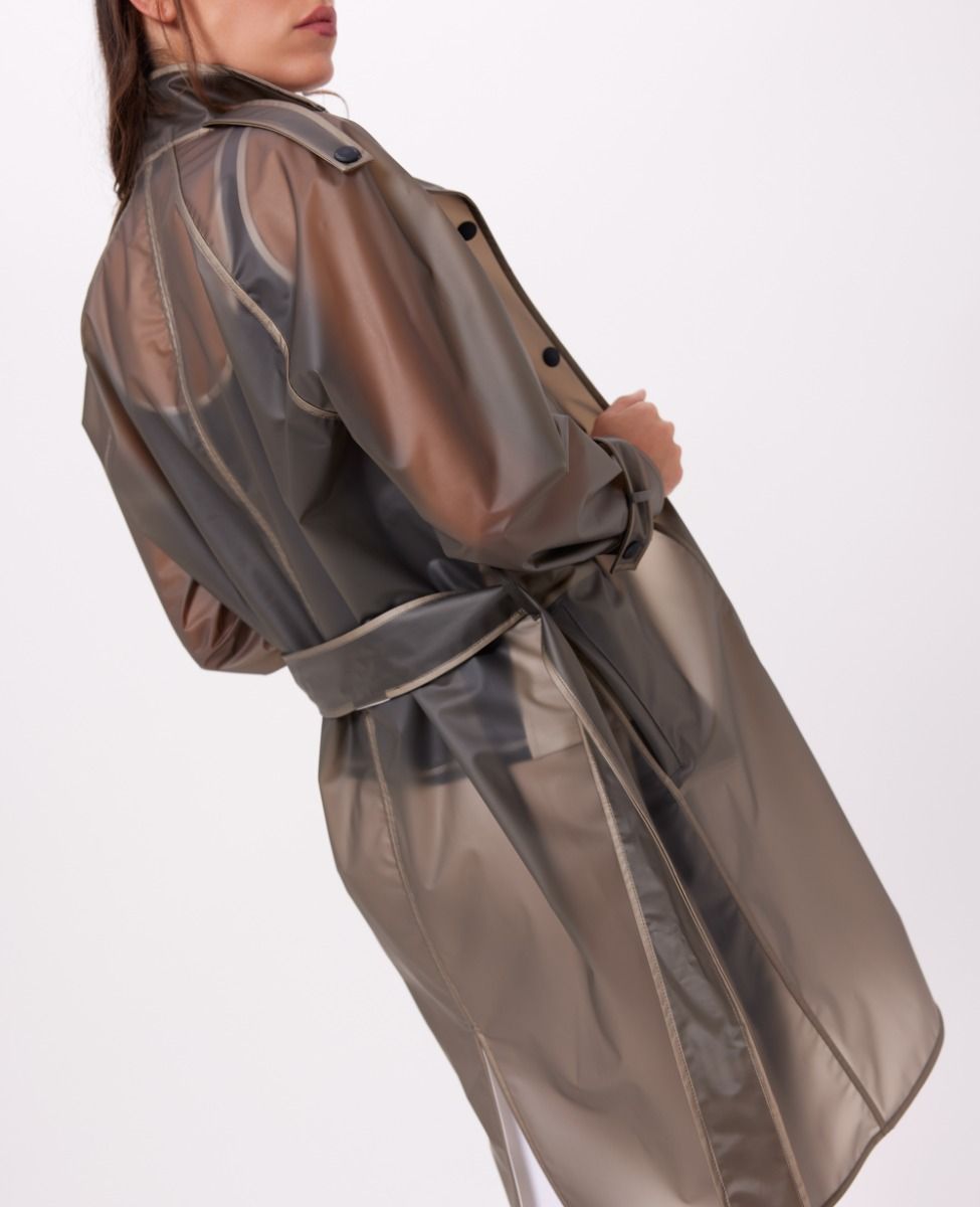 main product photo Club Trench Coat Grey