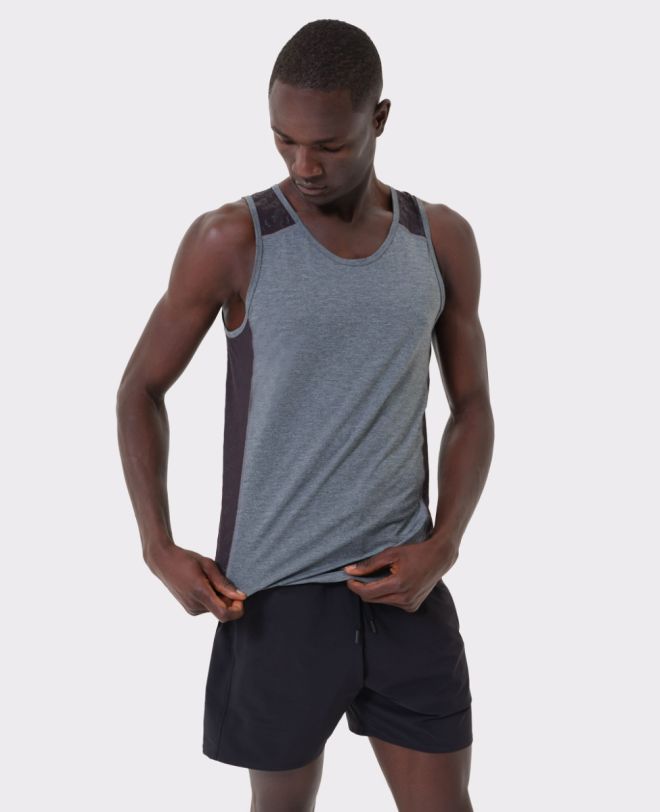 All Over Me Tank Top Grey