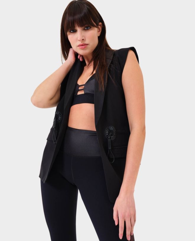 Club Studded Gilet Black