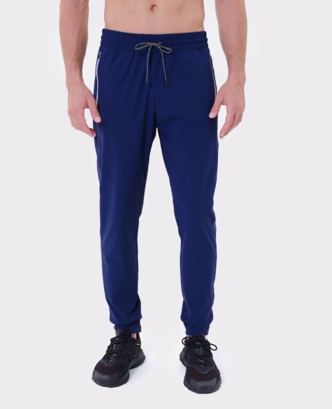 Essential Zip Joggers Deep blue